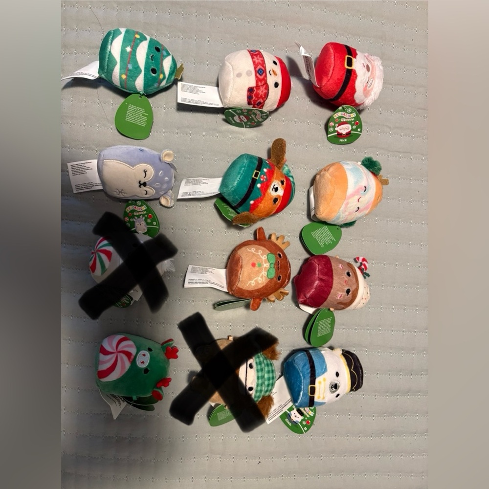 Holiday Plush Toy Set - Multicolor